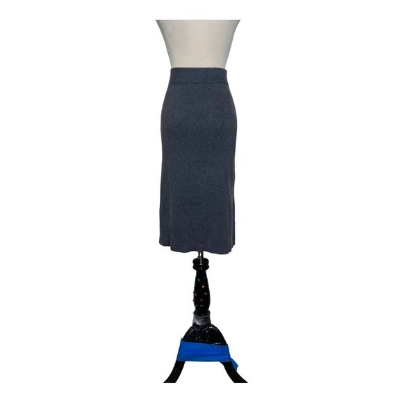 Banana Republic gray knee length pull on skirt size M - Picture 9 of 11